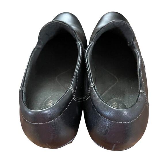 Clarks Womens Ingalls Bendables Geneva Black Leather Chunky Heel Clogs Shoes 11 - Picture 10 of 16